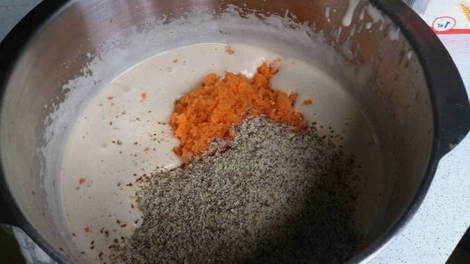 Морковный пирог в мультиварке