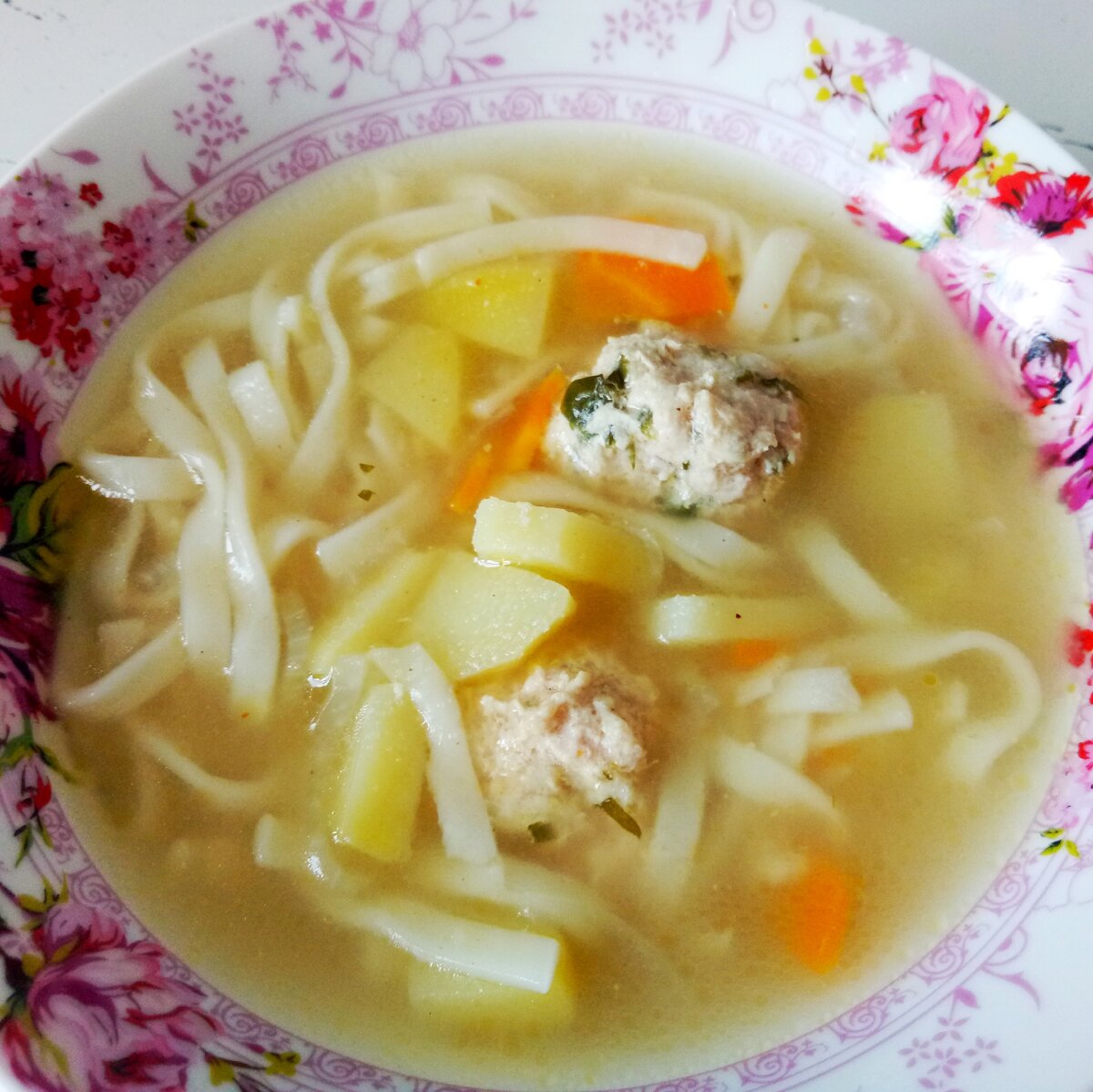 Пошаговый рецепт супа из свинины с картошкой
