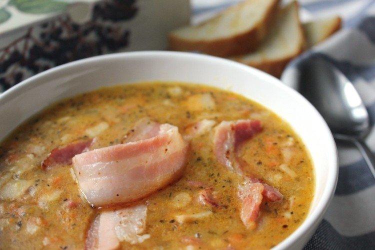 Гороховый суп с копченой курицей - рецепт приготовления пошаговый с фото