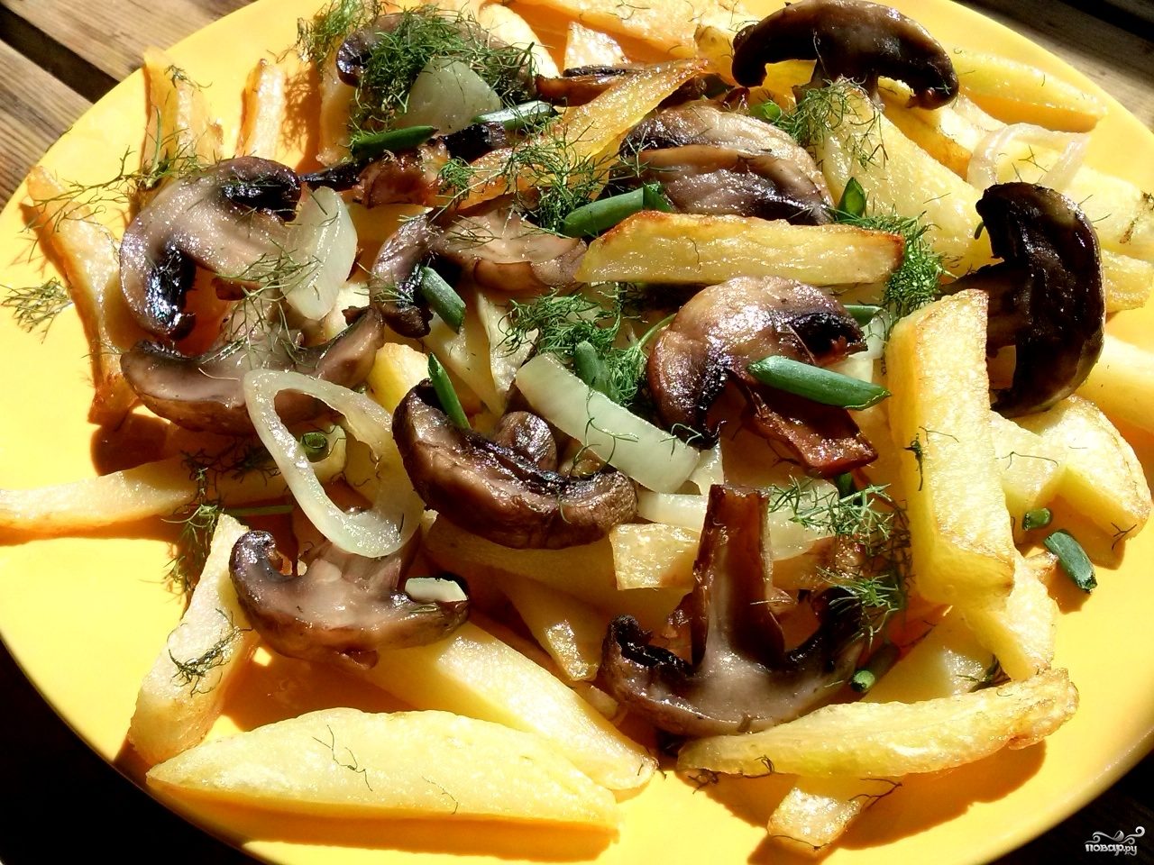 Жареная картошка – рецепты приготовления с грибами на сковороде