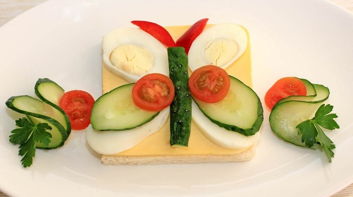 Детский бутерброд "Краб"