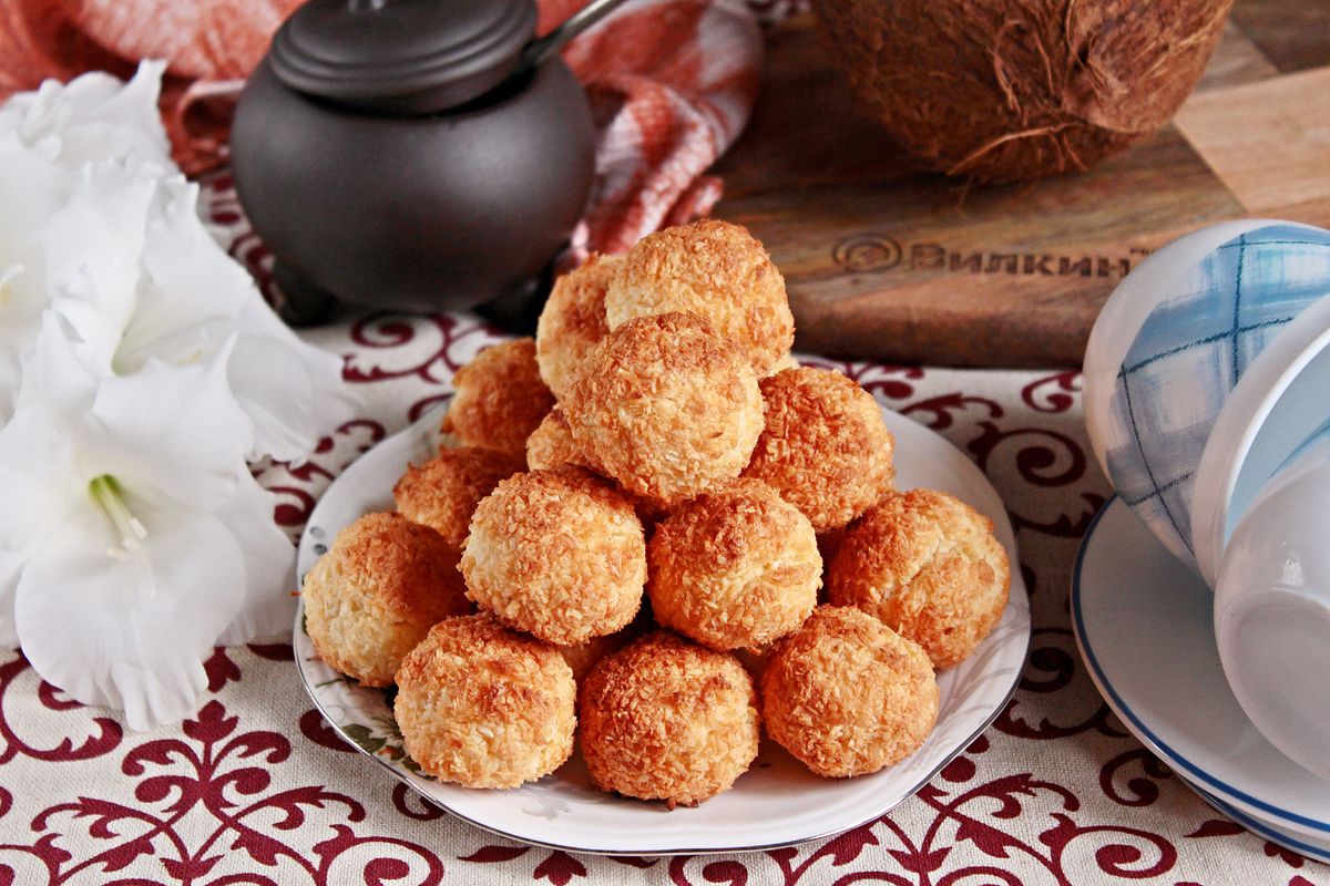 Вкусное кокосовое печенье «кокосанка» в домашних условиях: лучшие, простые и пошаговые рецепты, варианты украшения