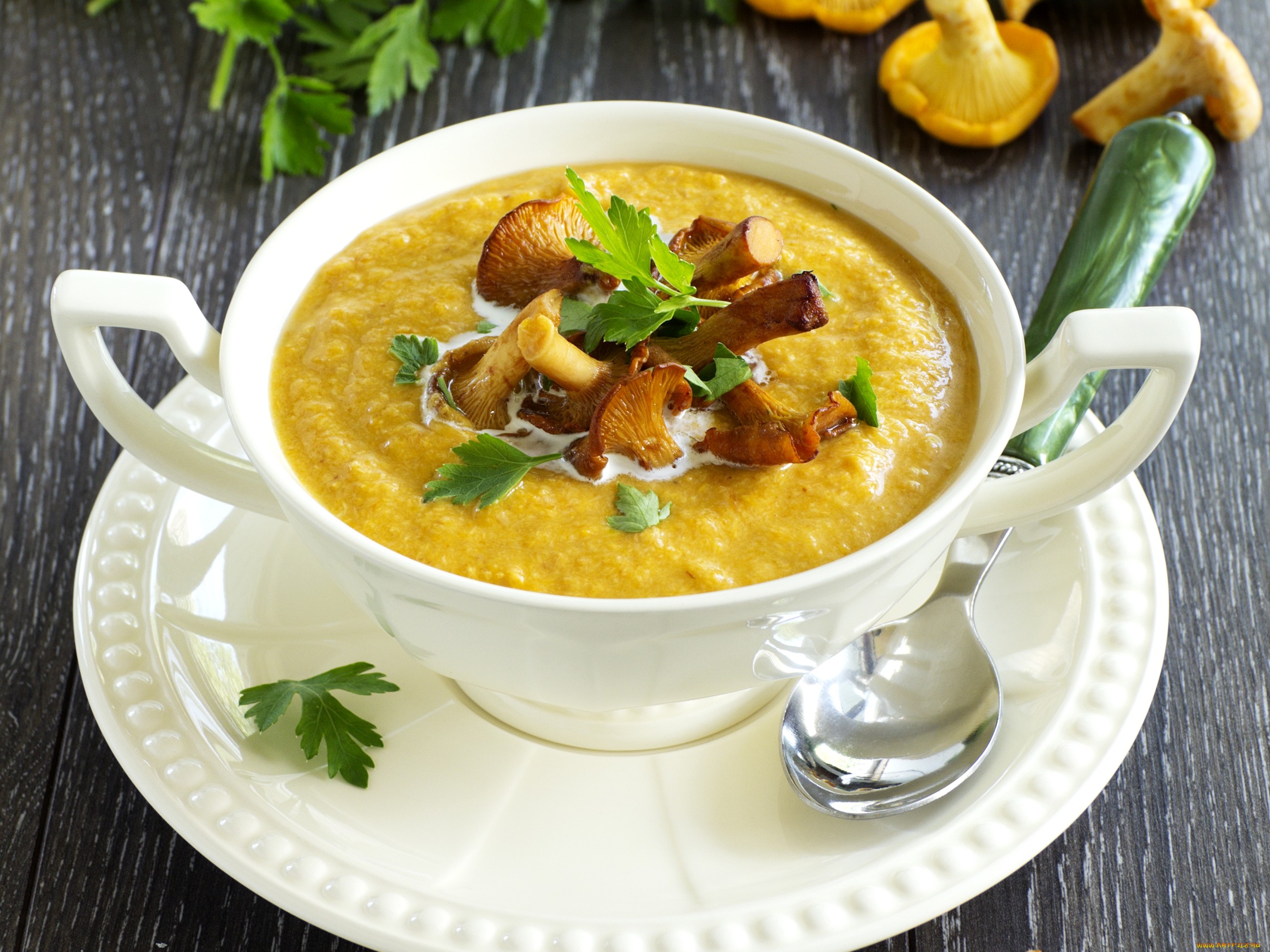 Суп из лисичек - как приготовить в домашних условиях из свежих или замороженных грибов с фото