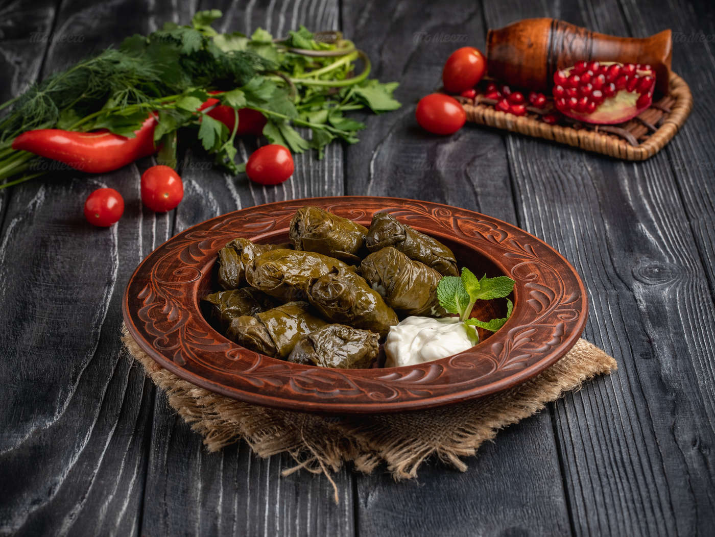 Долма по-армянски рецепт с фото (в виноградных листьях)