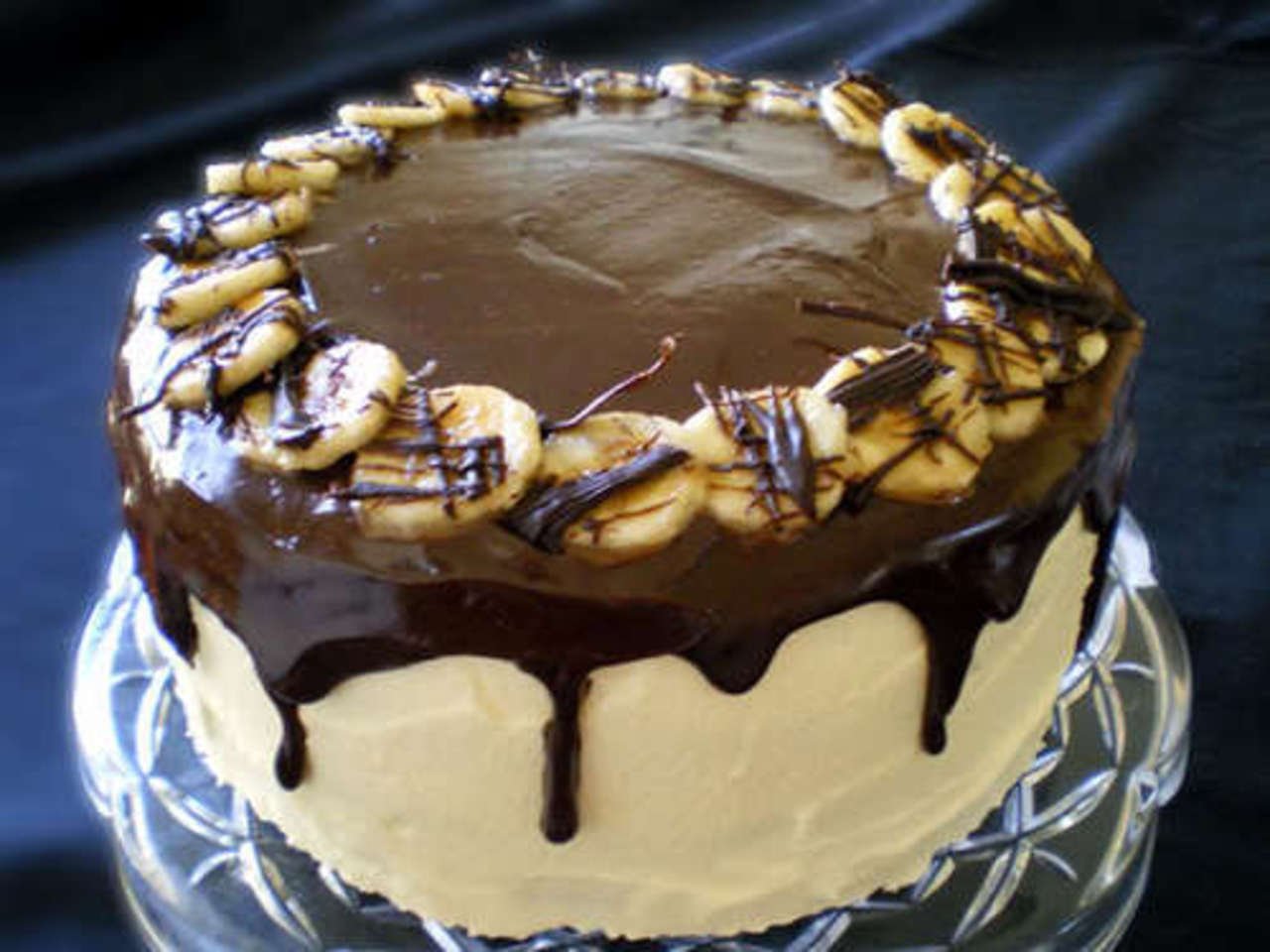 Очень вкусный рецепт шоколадно-бананового торта