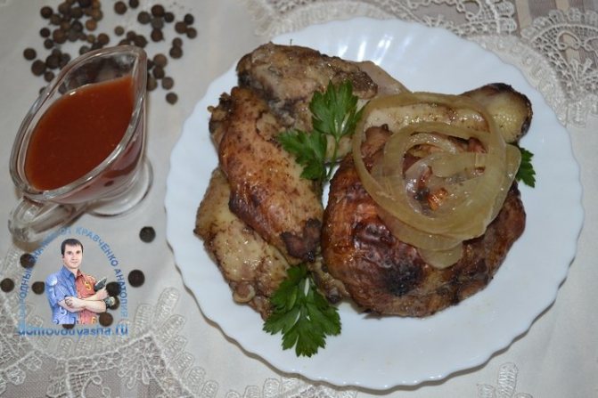 Курица в имбирно-соевом маринаде