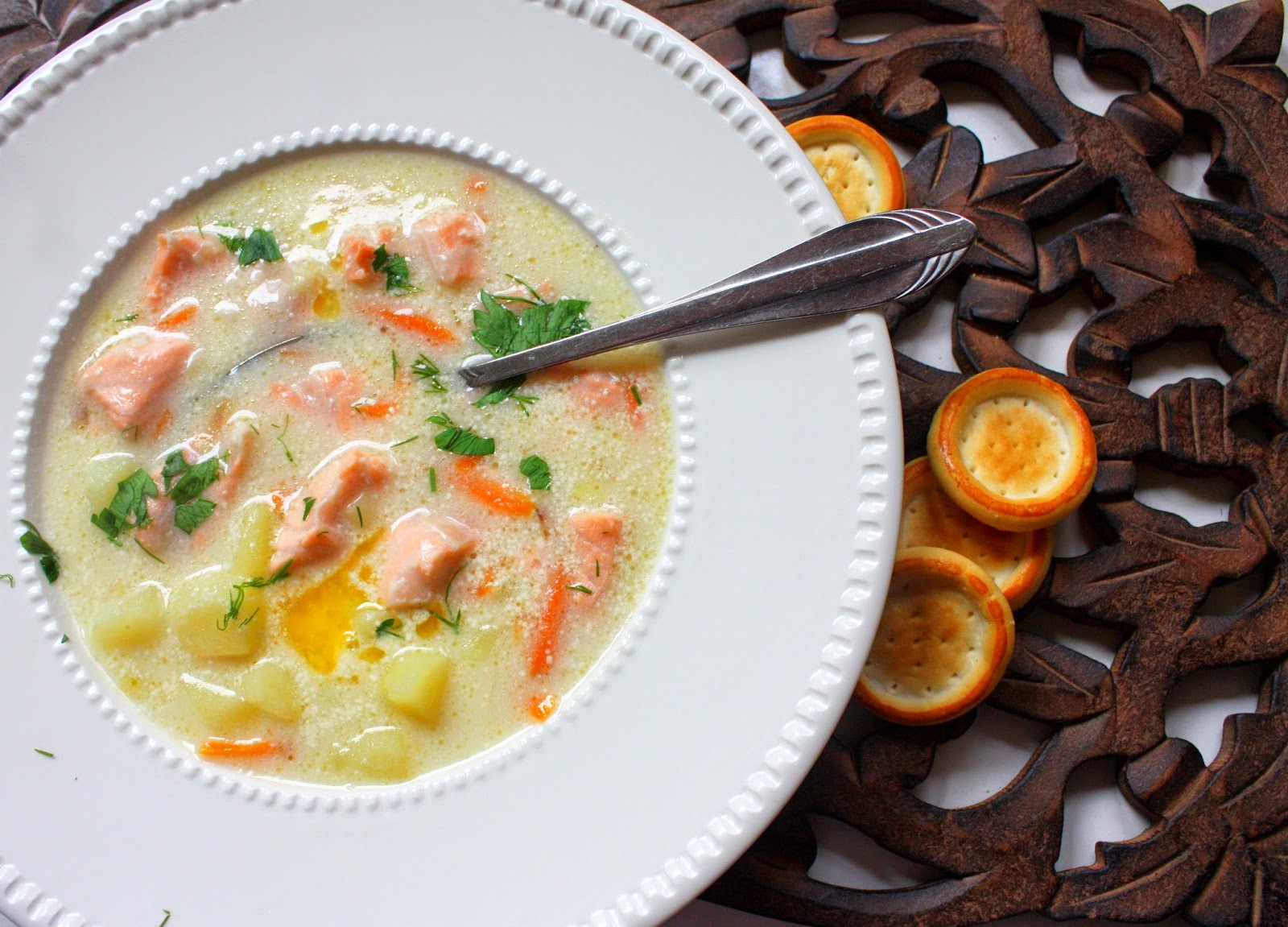 Сырный крем суп с семгой и со сливками пошаговый рецепт с фото и видео