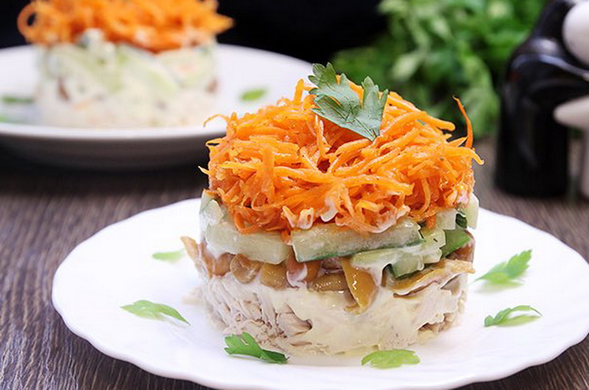 17 лучших салатов из копченой курицы и фасоли: пошаговые рецепты