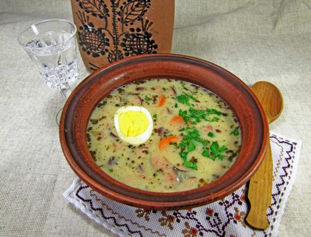 Польский суп "журек" - вкусно и просто - супы