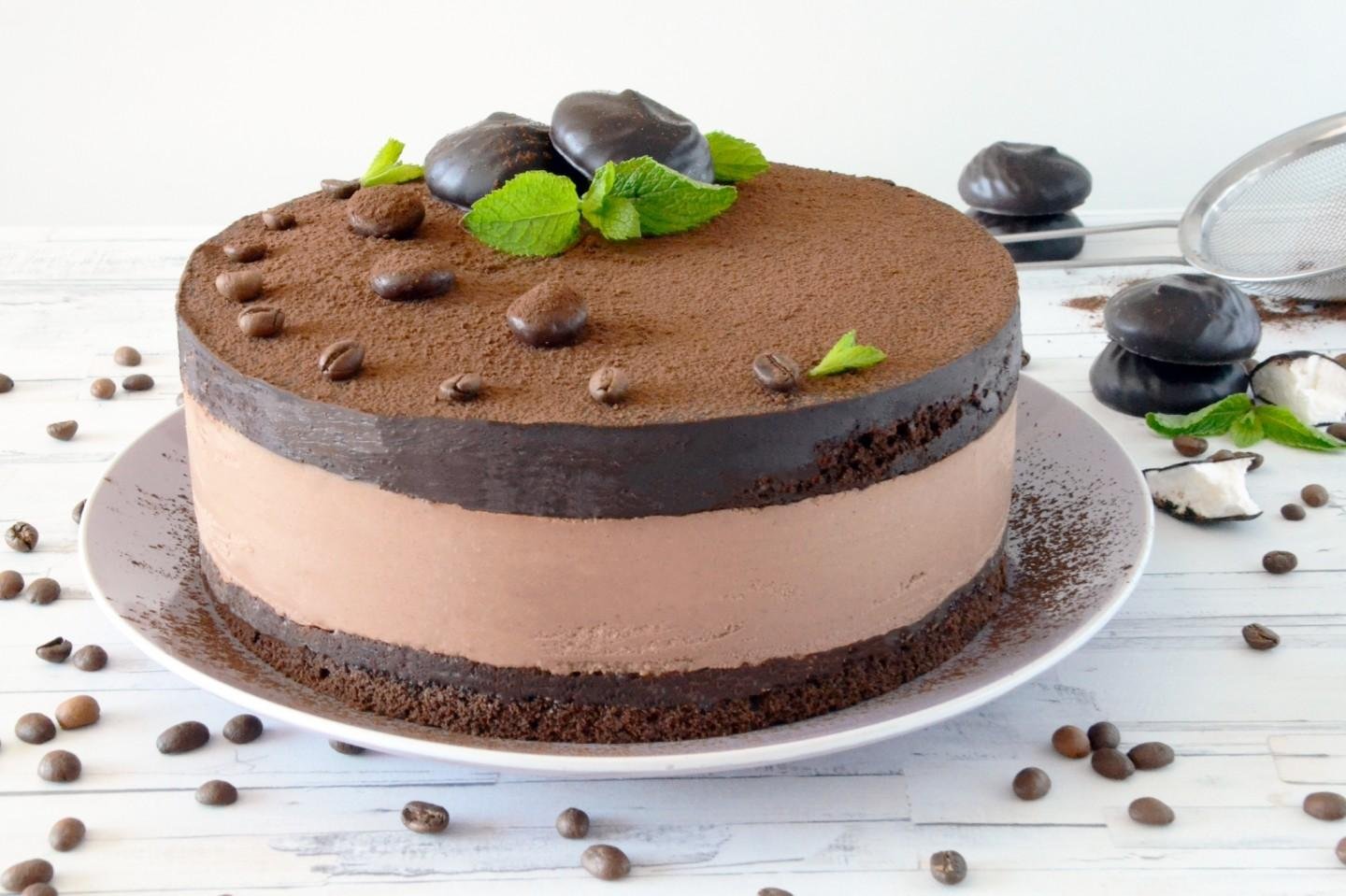 Шоколадно-карамельный муссовый торт + видео | lovecooking.ru