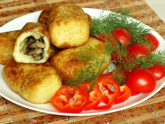 Польские картофельные зразы (de volaille) с сыром