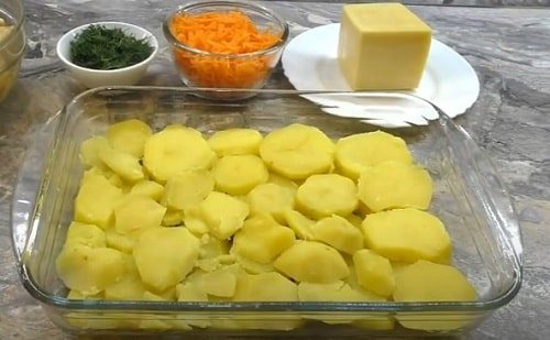 Осьминог запеченный с картофелем
