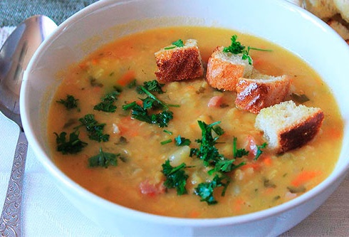 Суп гороховый с копченостями: рецепты с фото