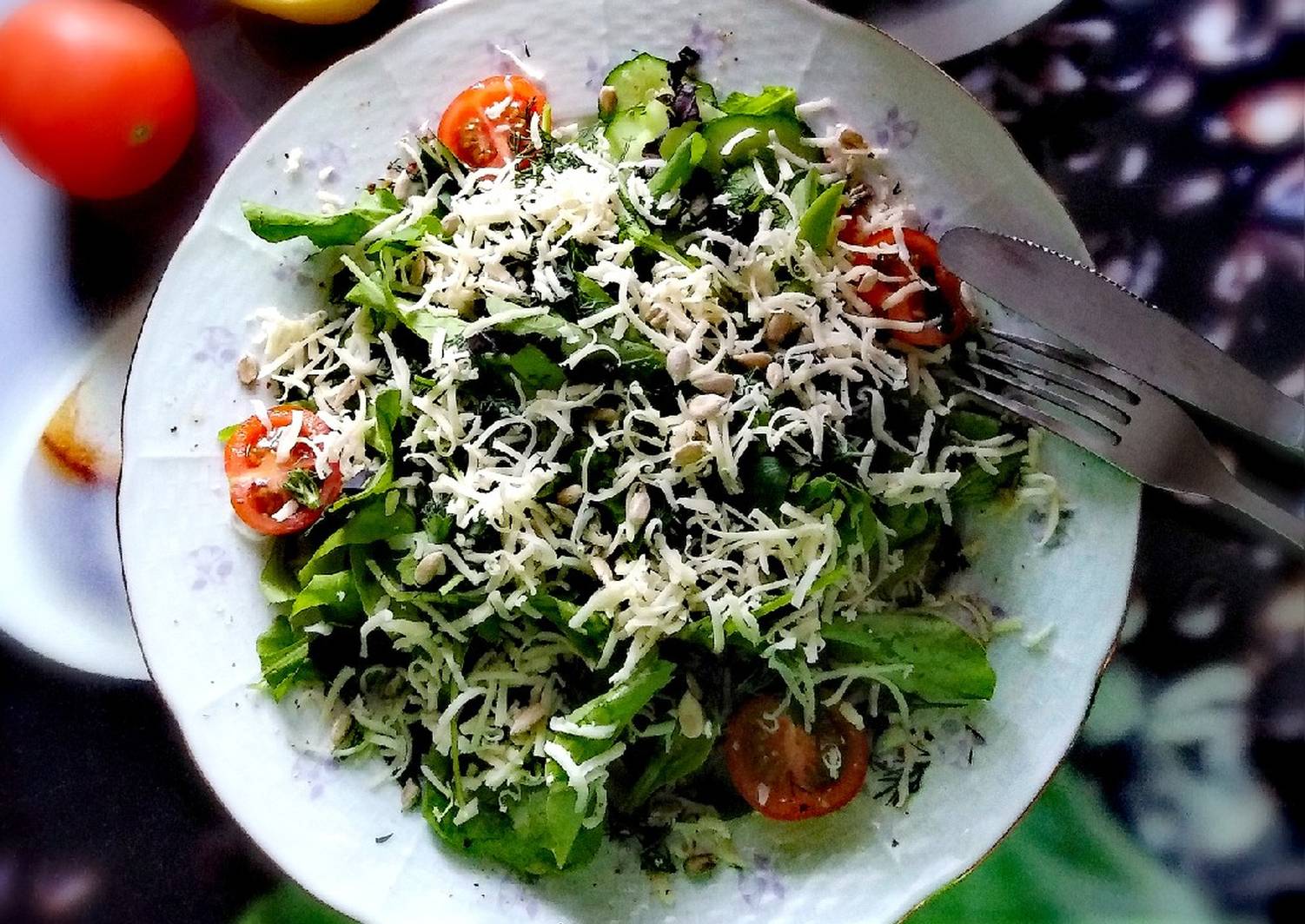 Острый овощной салат