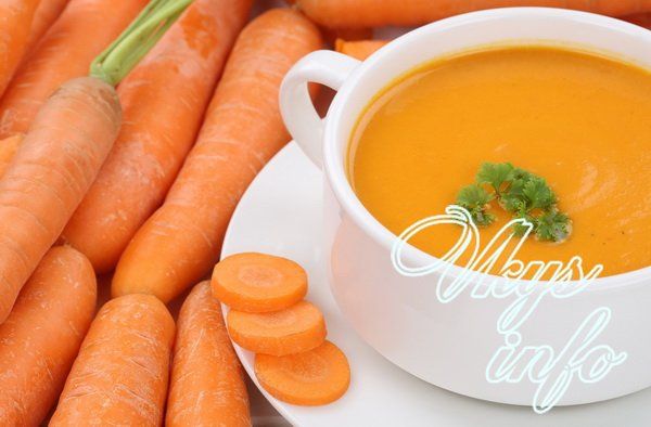 Морковный суп-пюре со сливками