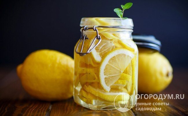 Лимонное варенье и печенье