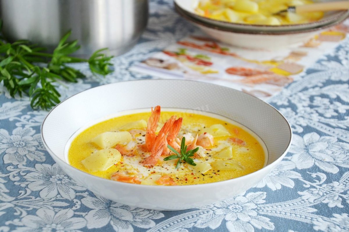 Суп с креветками – самый вкусный рецепт
